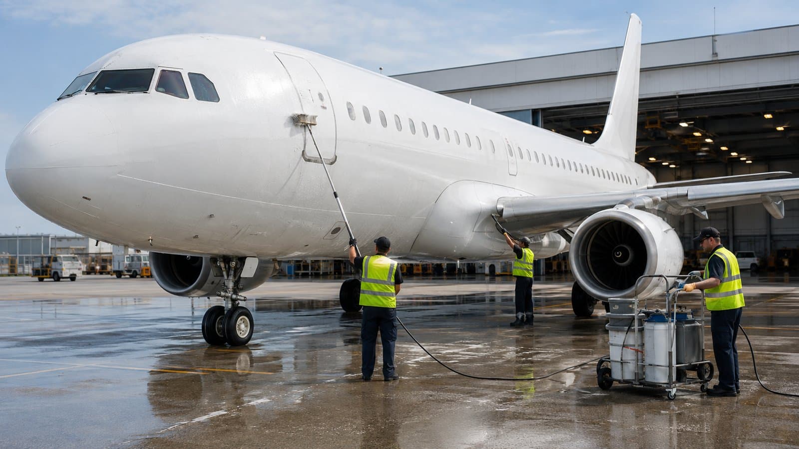 Aviation parts and cleaning